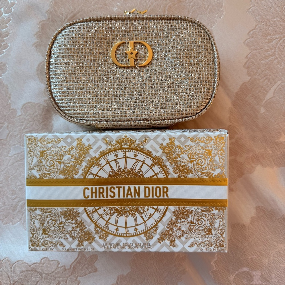 Dior Elegant Gold Cosmetic Case